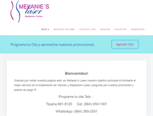 Tablet Screenshot of melanieslaser.com